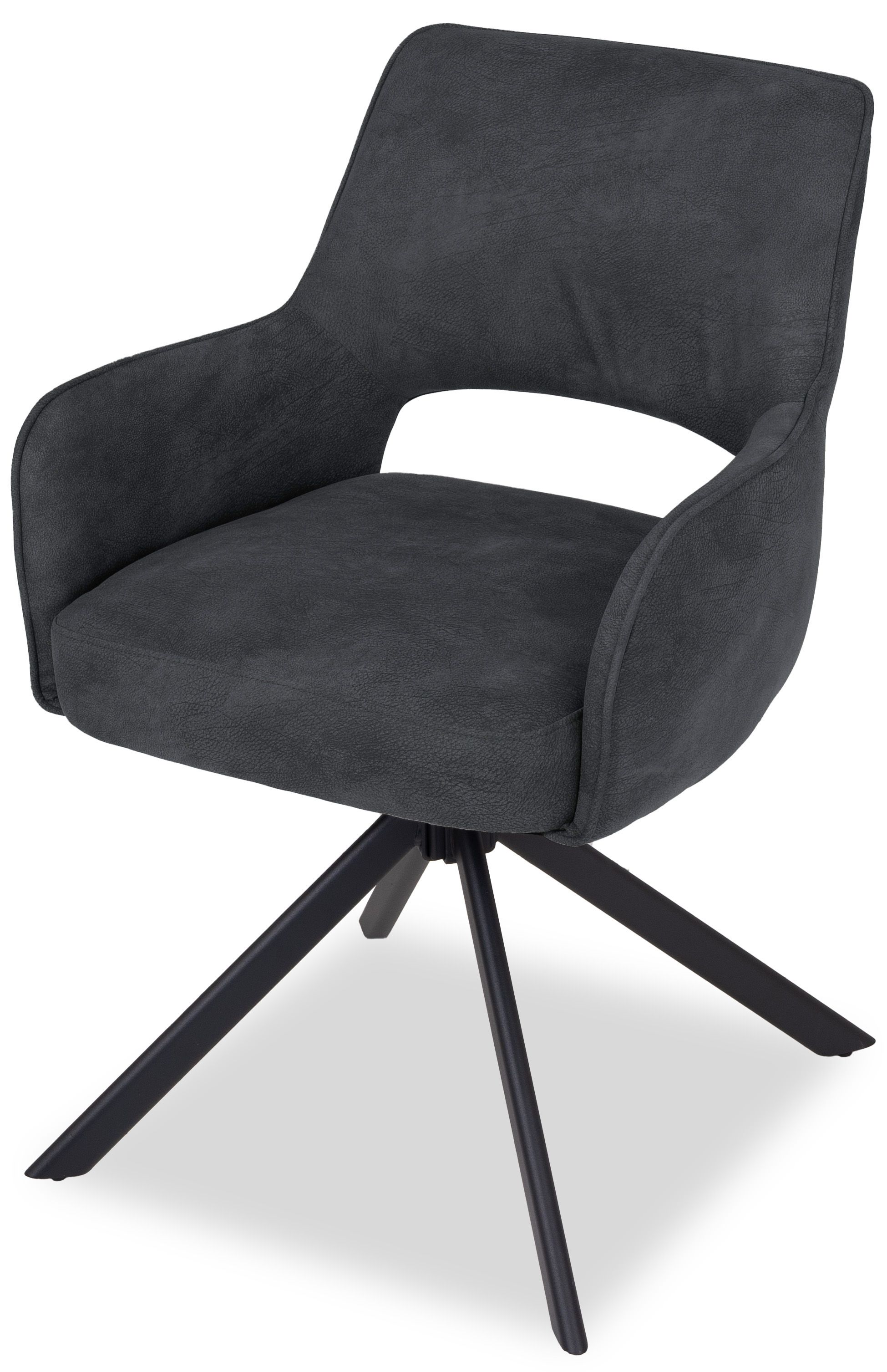 Eetkamerstoel Atlanta 17 zwart Sonja B58 x D58 x H86 cm