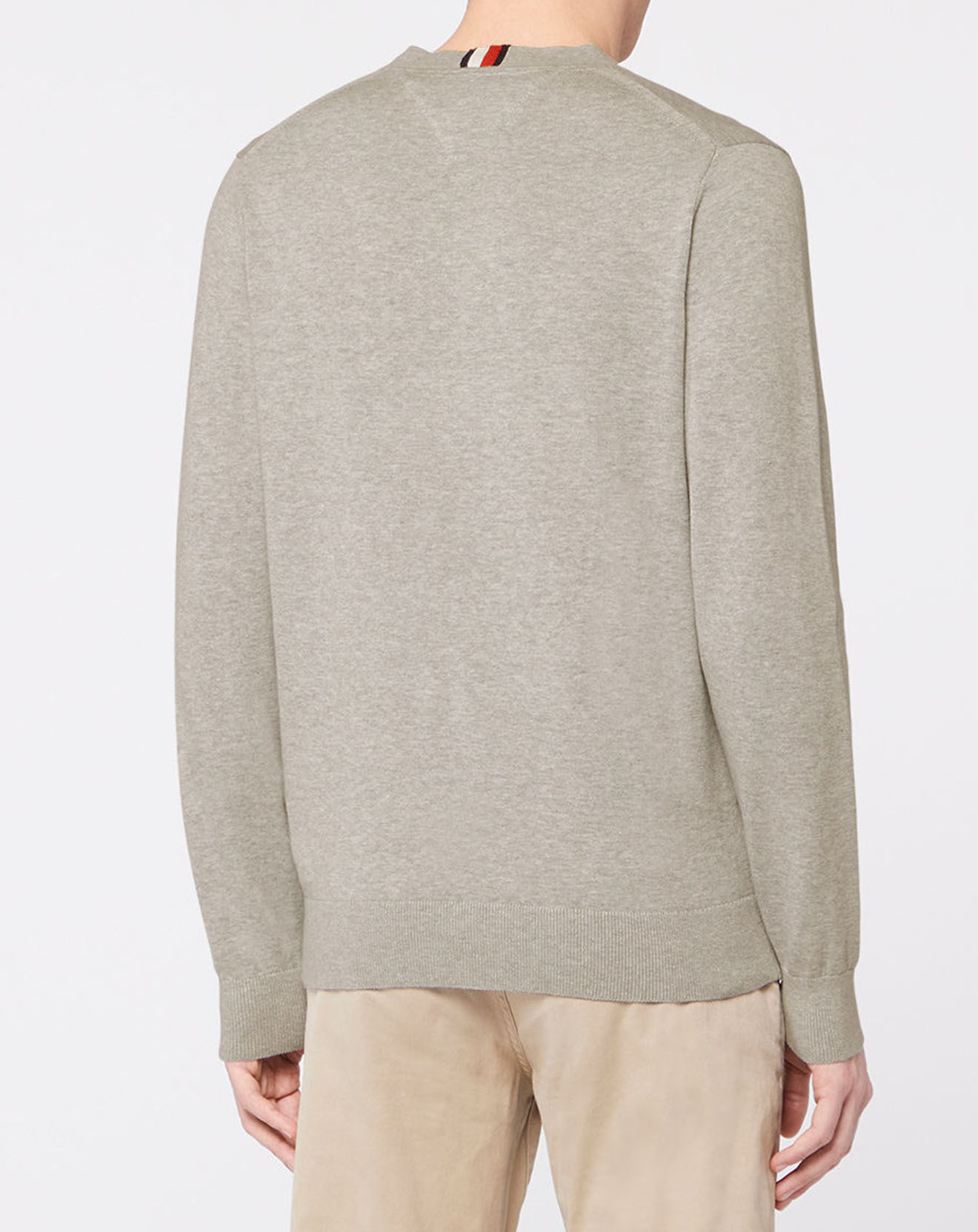 Tommy Hilfiger Pull Hilfiger Graphic col rond gris clair