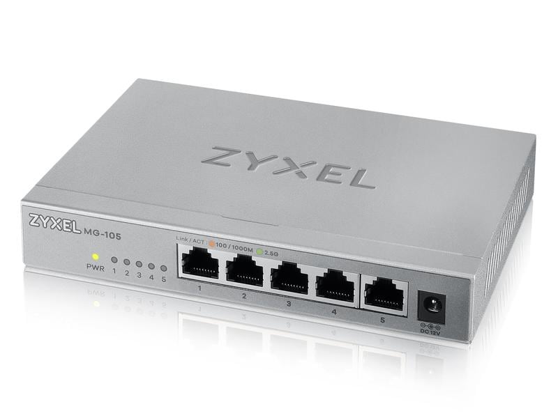 Zyxel Switch MG-105 5 Port Unmanaged 2.5-Gigabit-Switch