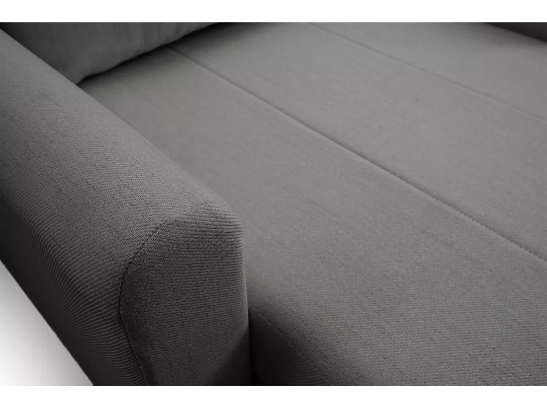 Fauteuil convertible 1 place - gris foncé - DEJANO