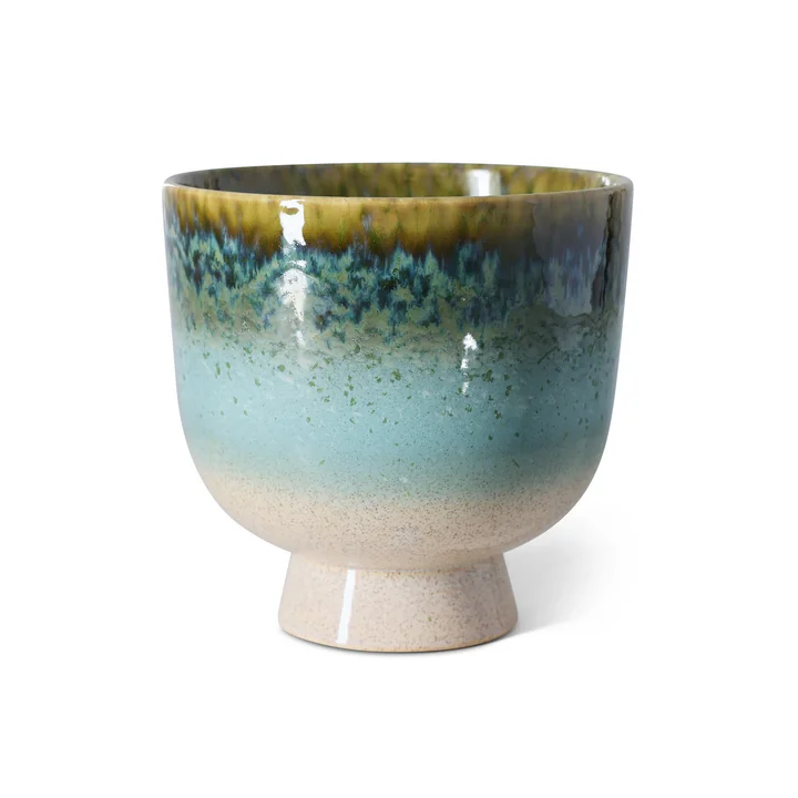 HKliving - Retro Blumentopf Ø 20,5 cm, lagoon