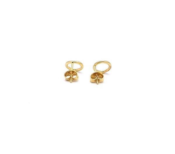 Unique And Co Ladies Unique And Co Sterling And gold Stud Earrings