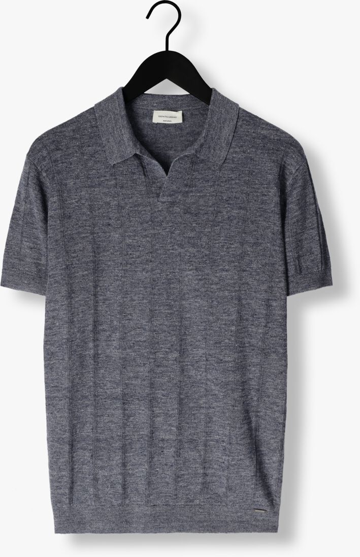 blauwe gentiluomo polo polo no button ss k2020-275