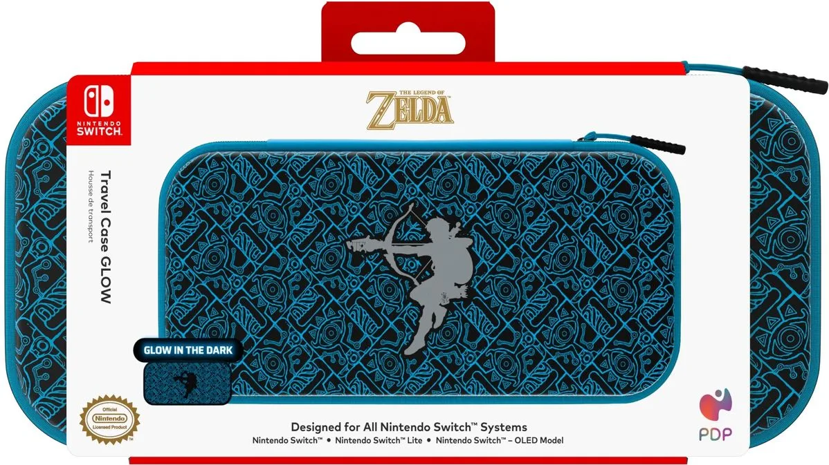 PDP Travel Case Zelda Glow Link Étuis et protections