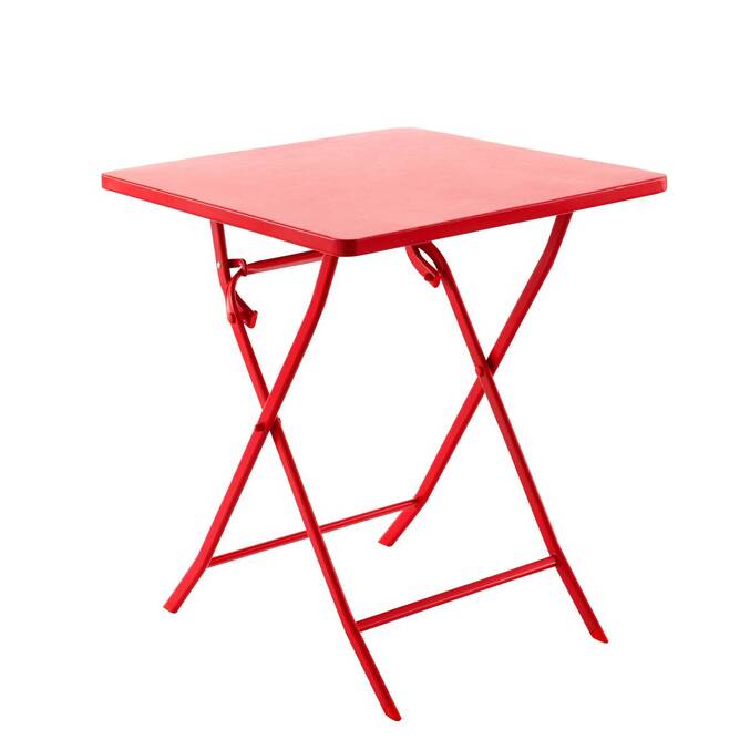 Table de jardin pliante carrée GREENSBORO Groseille