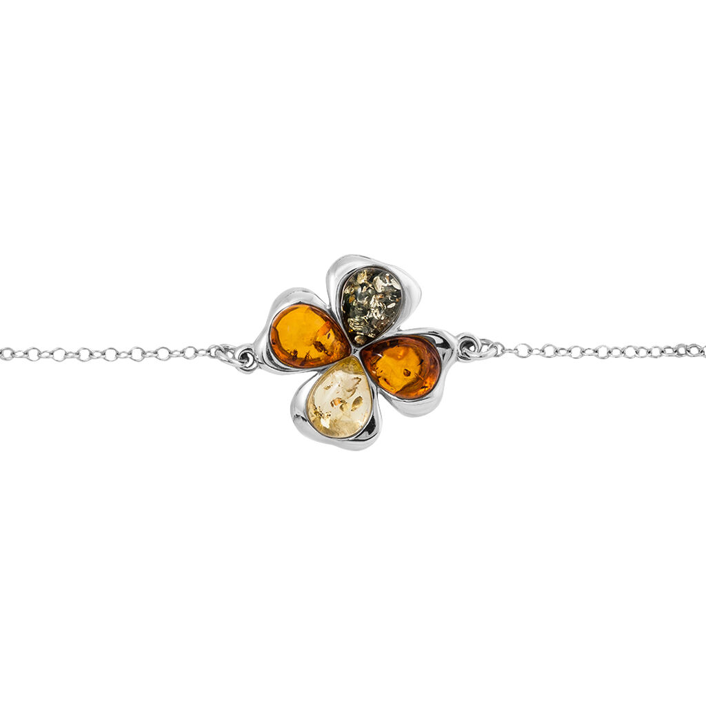 Bracelet Oviya Argent Blanc Ambre