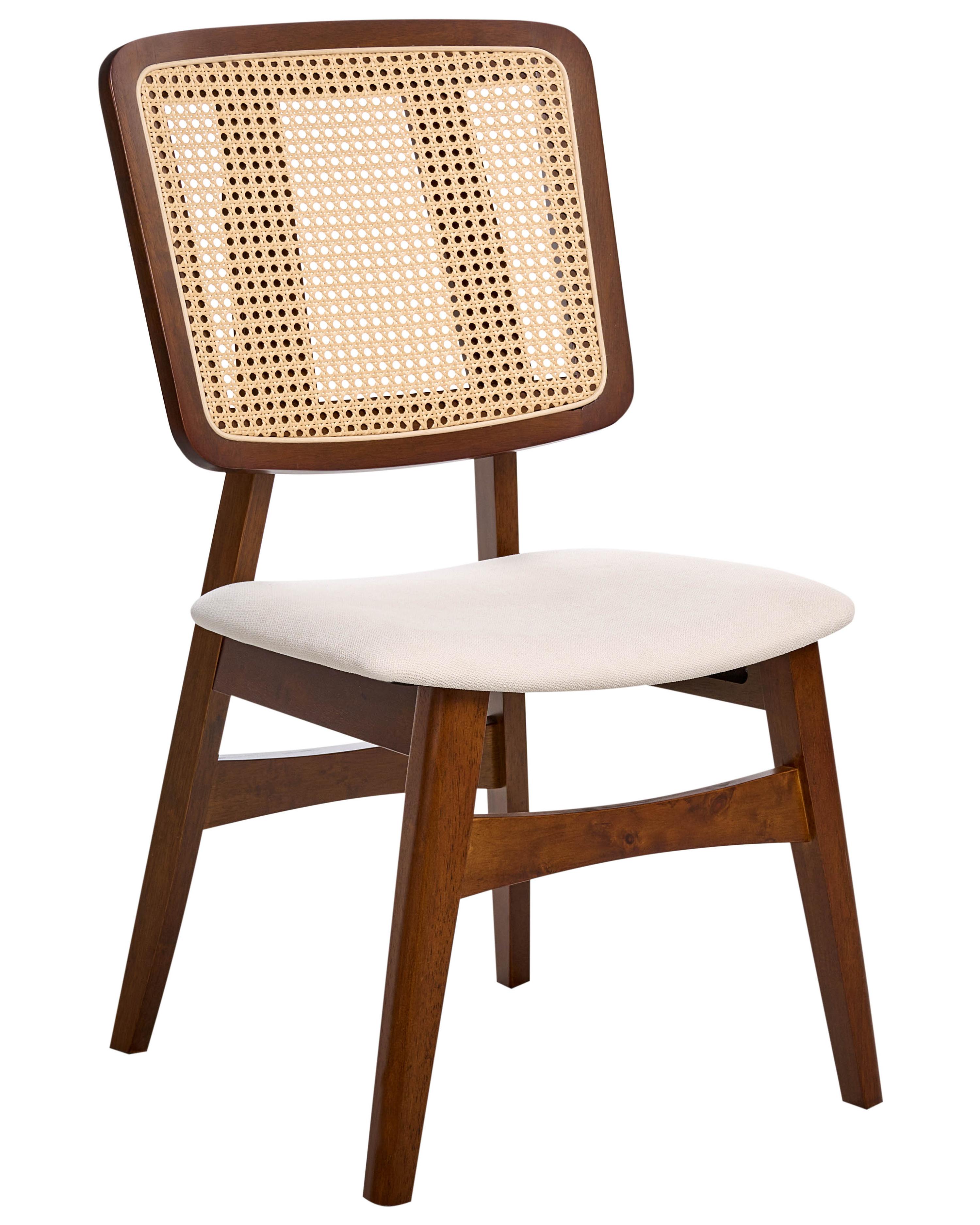 Set van 2 eetkamerstoelen ALCOVA Hout Bruin