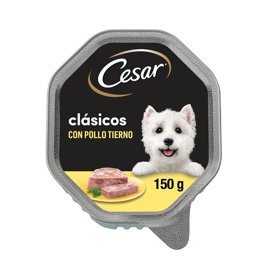 Patê de frango e fígado César para cães