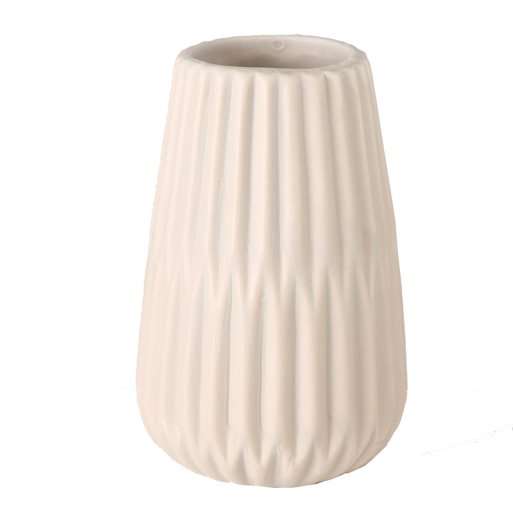 Vase - beige - Porzellan - 17 cm hoch