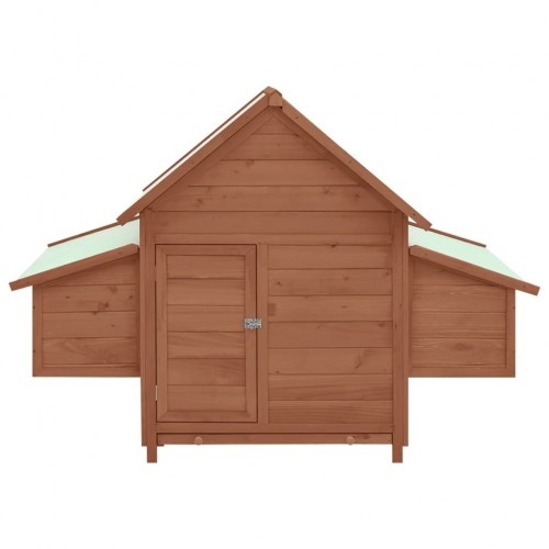 Galinheiro externo Vidaxl, marrom