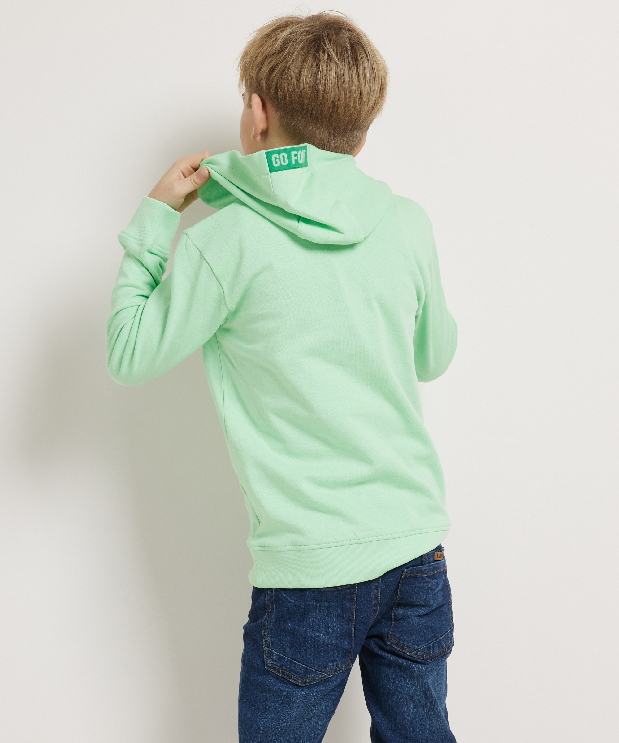 hoodie borstprint