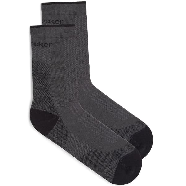 Chaussette randonnée ICEBREAKER W MER HIKE+ ULTRALIGHT CREW OBSIDIAN/BLACK