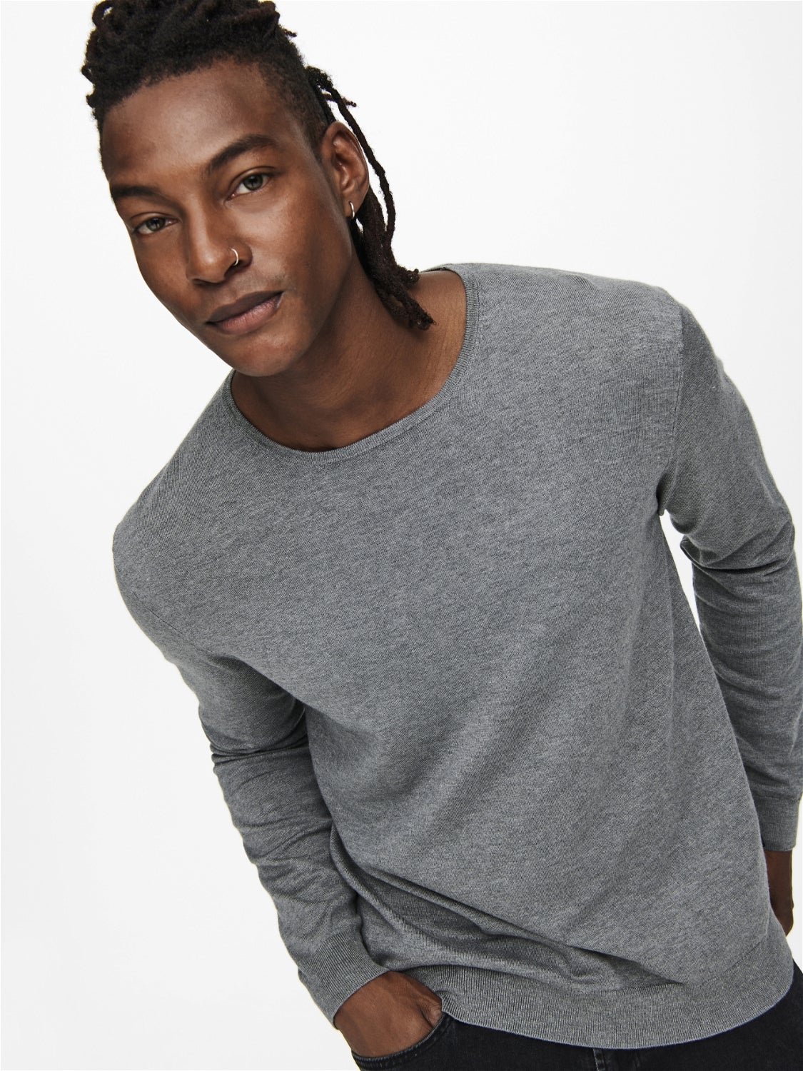 ONSWYLER Pullover Medium Grey Melange