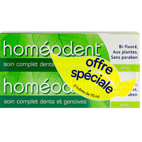 Dentifrice dents & gencives arôme anis 2x75ml