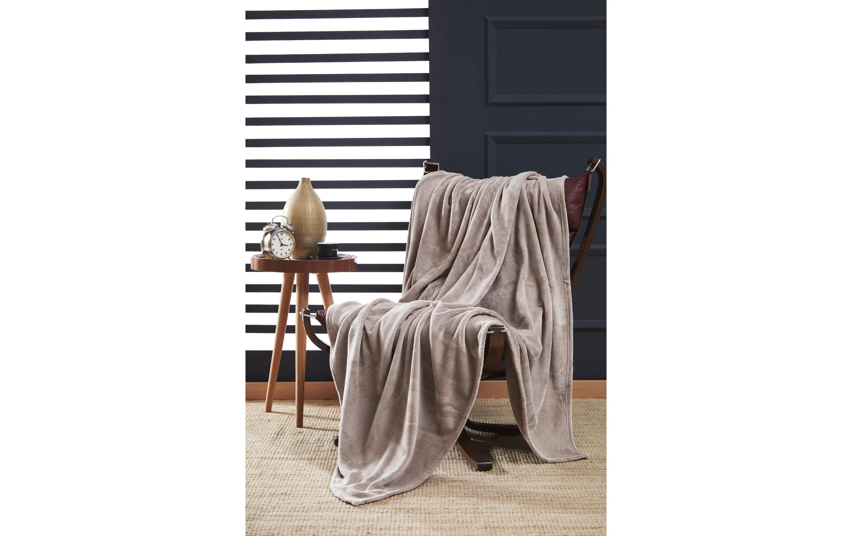 Decke Coral 200 x 240 cm, KaffeeFleecedecke, 100% Polyester