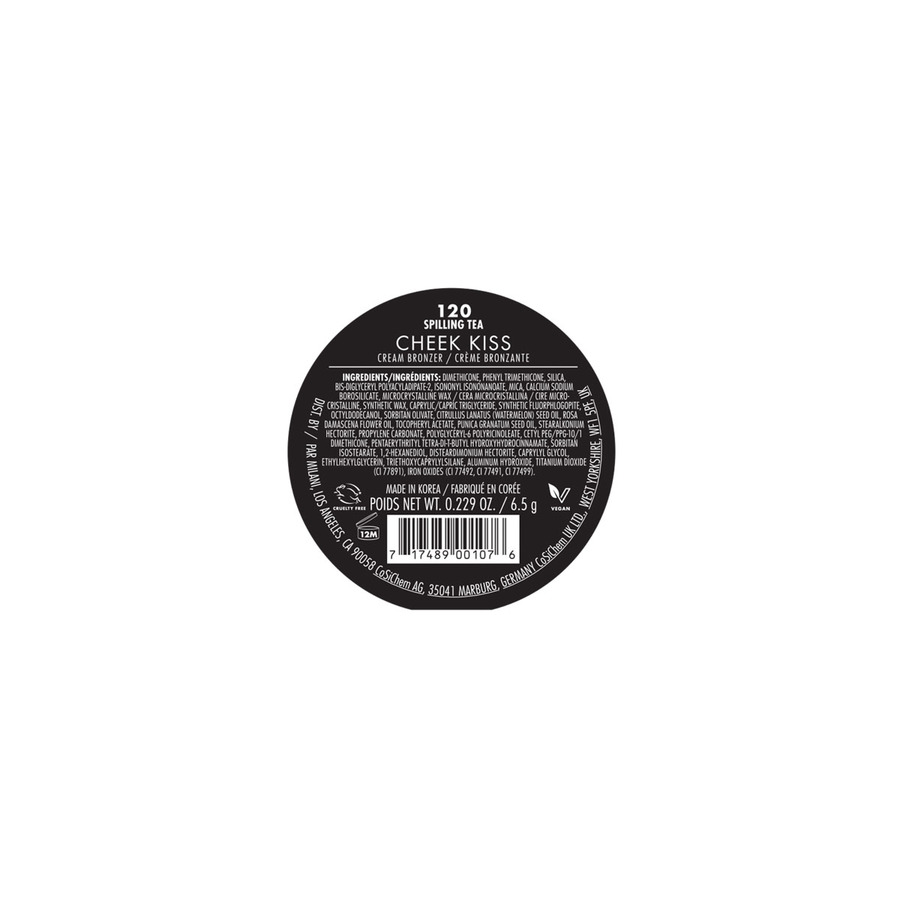 Milani Cosmetics Cheek Kiss Cream Bronzer Spilling Tea 6g