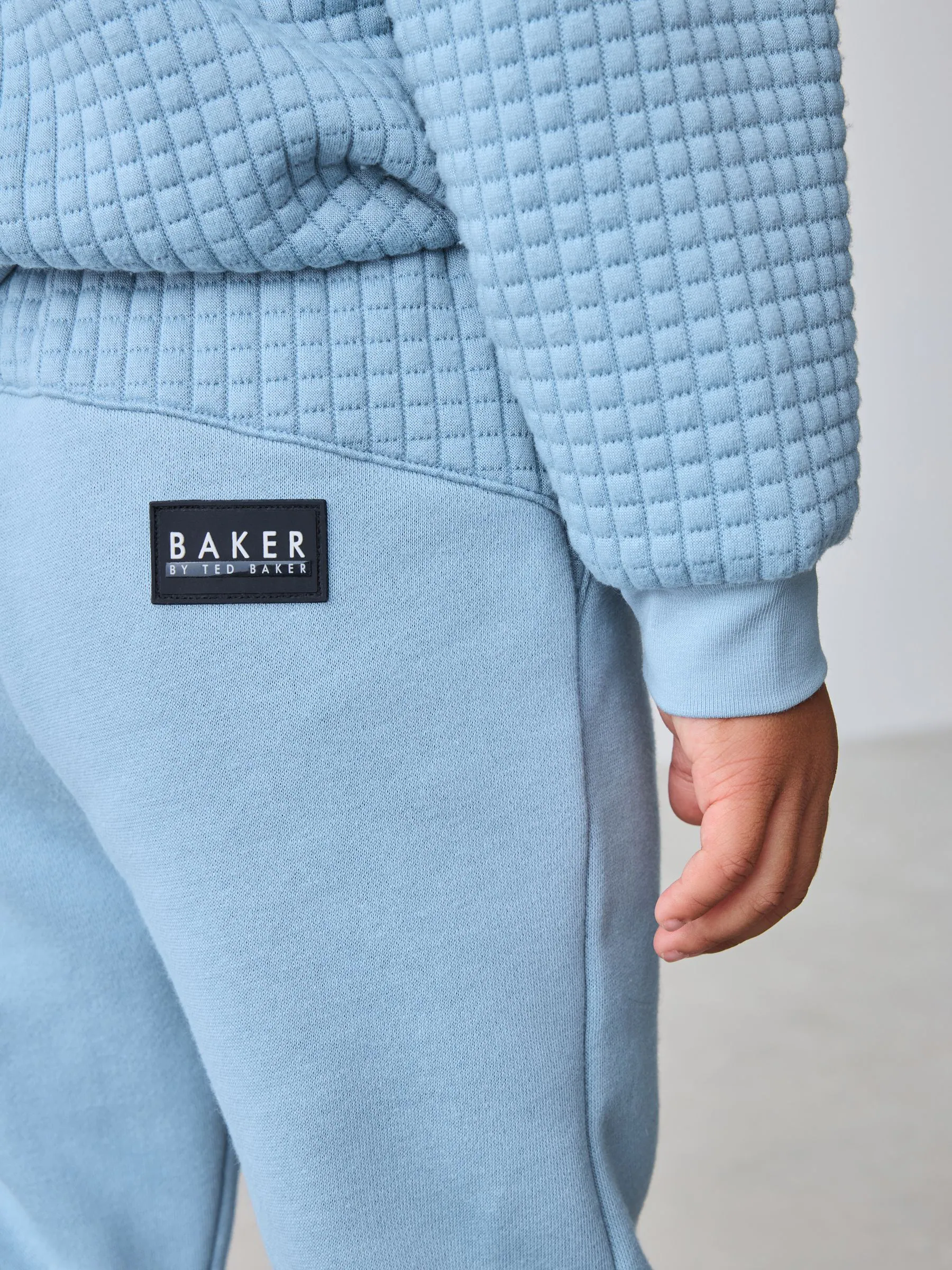 Baker by Ted Baker Blue Quilted Sweater and Joggers Set