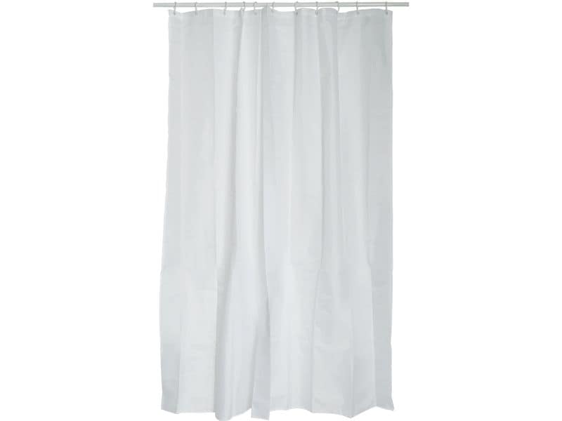MSV Duschvorhang 240 x 200 cm, Weiss Badevorhang aus Polyester