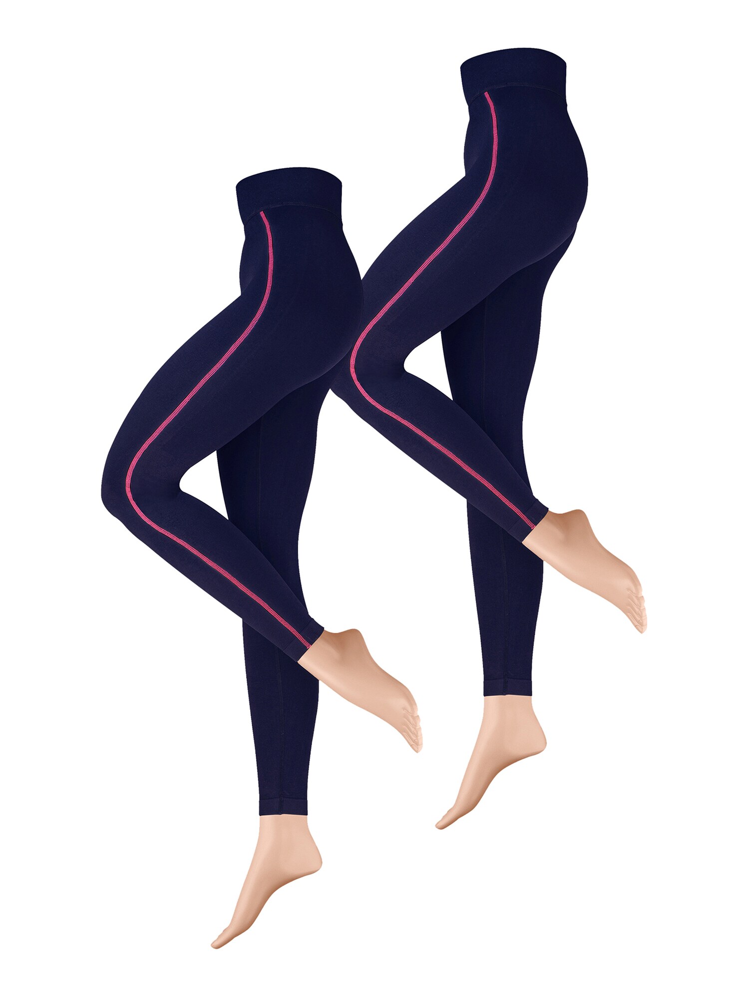 NUR DIE Damen Leggings Comfort & Active 2er Pack