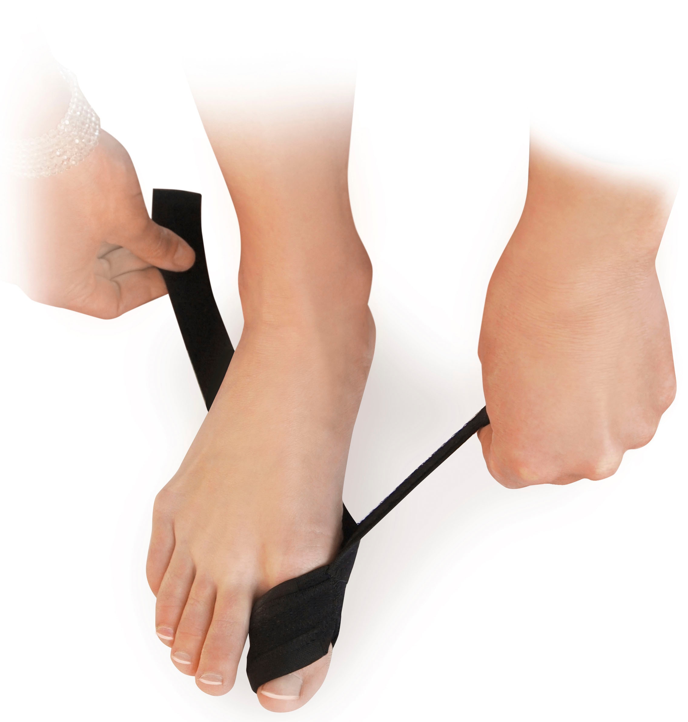 Fussgut Hallux-Bandage »Korrektur-Schlaufe, in allen Schuhen tragbar, flache Verarbeitung« Zugschlaufe ergonomisch geformt, Zugband elastisch, flexibel