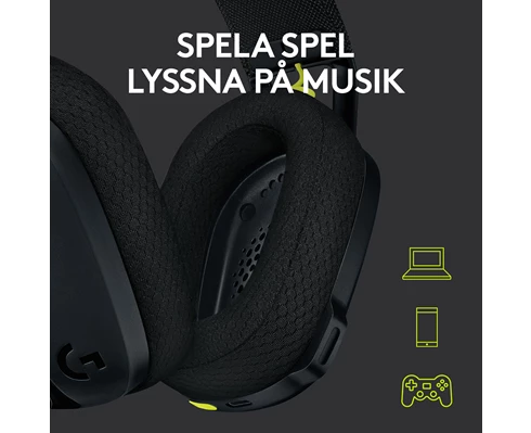 Logitech G435 Lightspeed Headset Black
