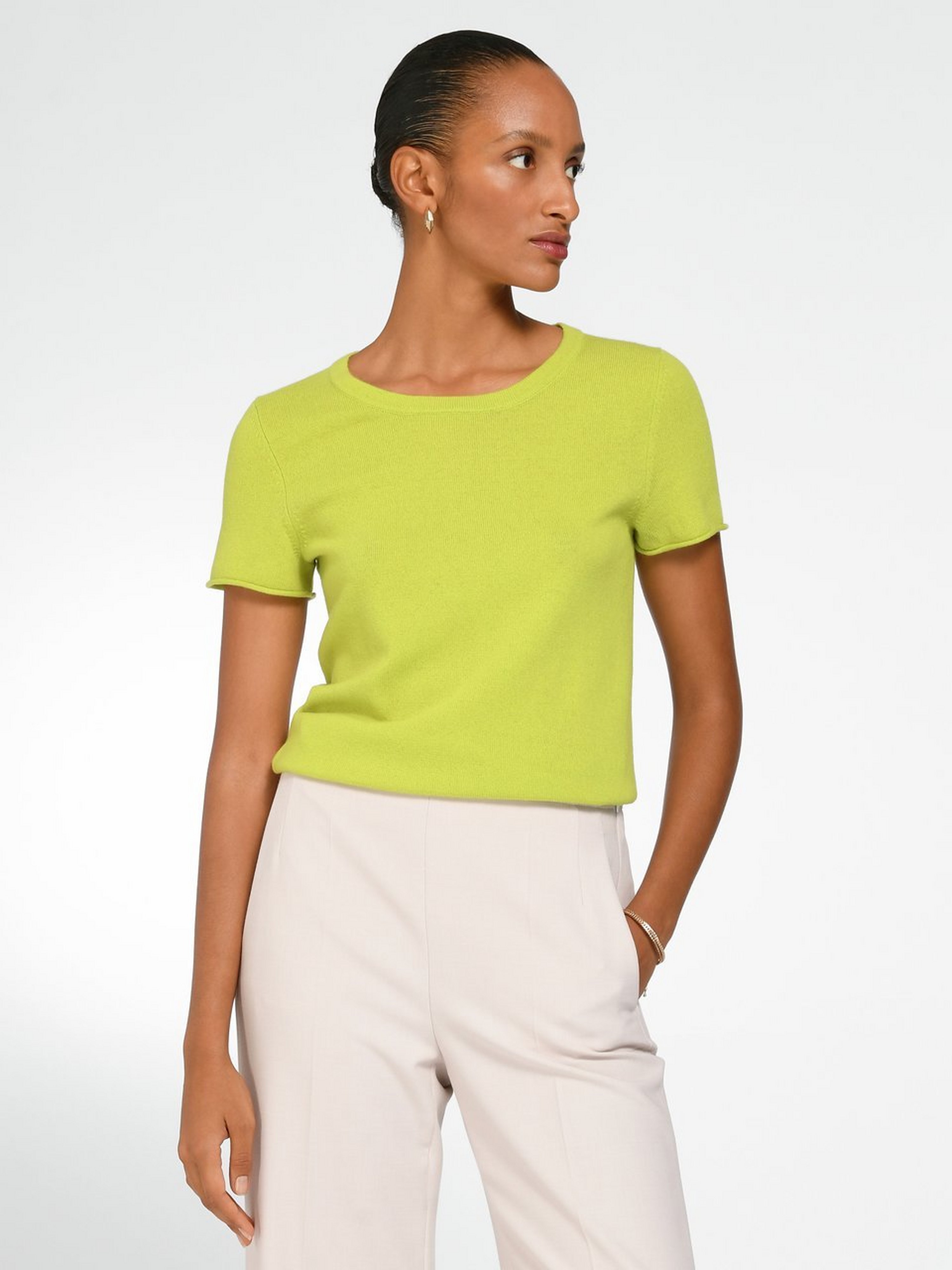 Kaschmir-Shirt mit 1/2-Arm