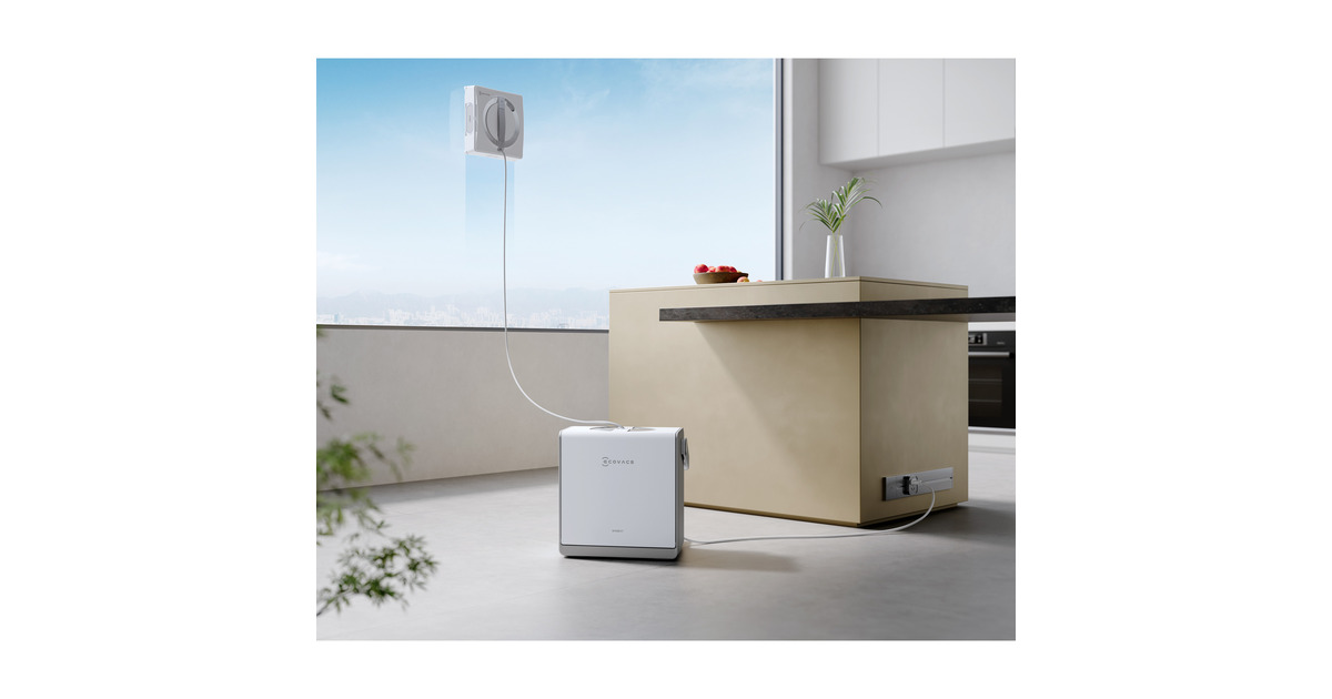 ECOVACSWINBOT W2 PRO OMNI raamreiniger  (Wit, 126 watt, met draagbaar dockingstation)