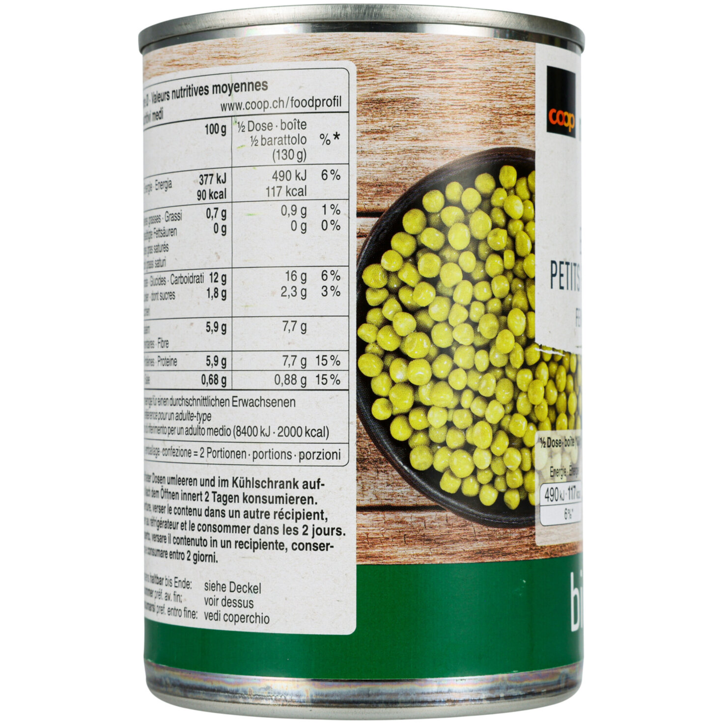 Naturaplan Bio Erbsen fein