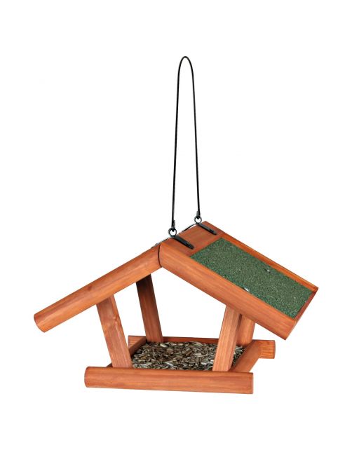 Trixie Natura Voederhuis. Ophangbaar - Voederhuis - 30x18x28 cm Bruin