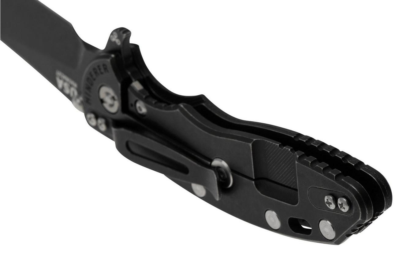 Rick Hinderer XM18 3.5 Skinny Slicer Magnacut Black DLC Black G10, zakmes