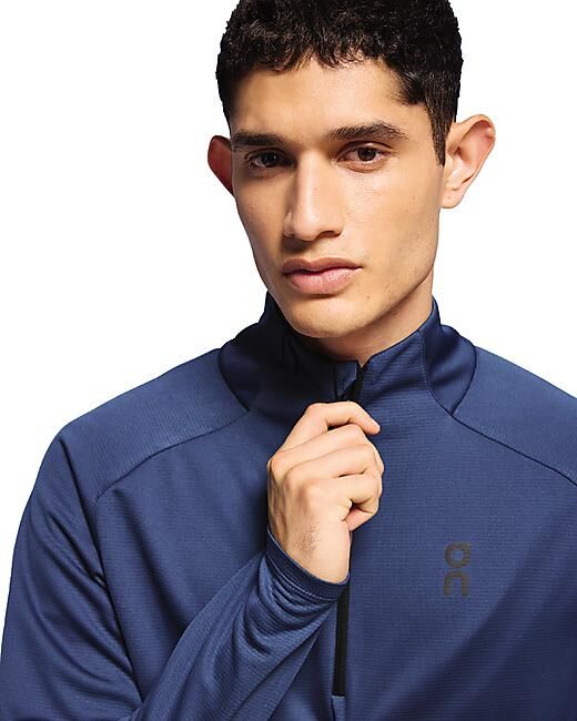 ON RUNNING - T-SHIRT ML DEMI ZIP CLIMATE SHIRT M