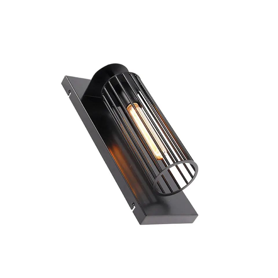 Qazqa wandlampen balenco wazo zwart e27
