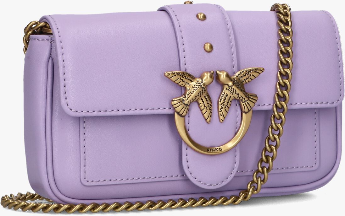 PINKO paarse pinko schoudertas love one pocket