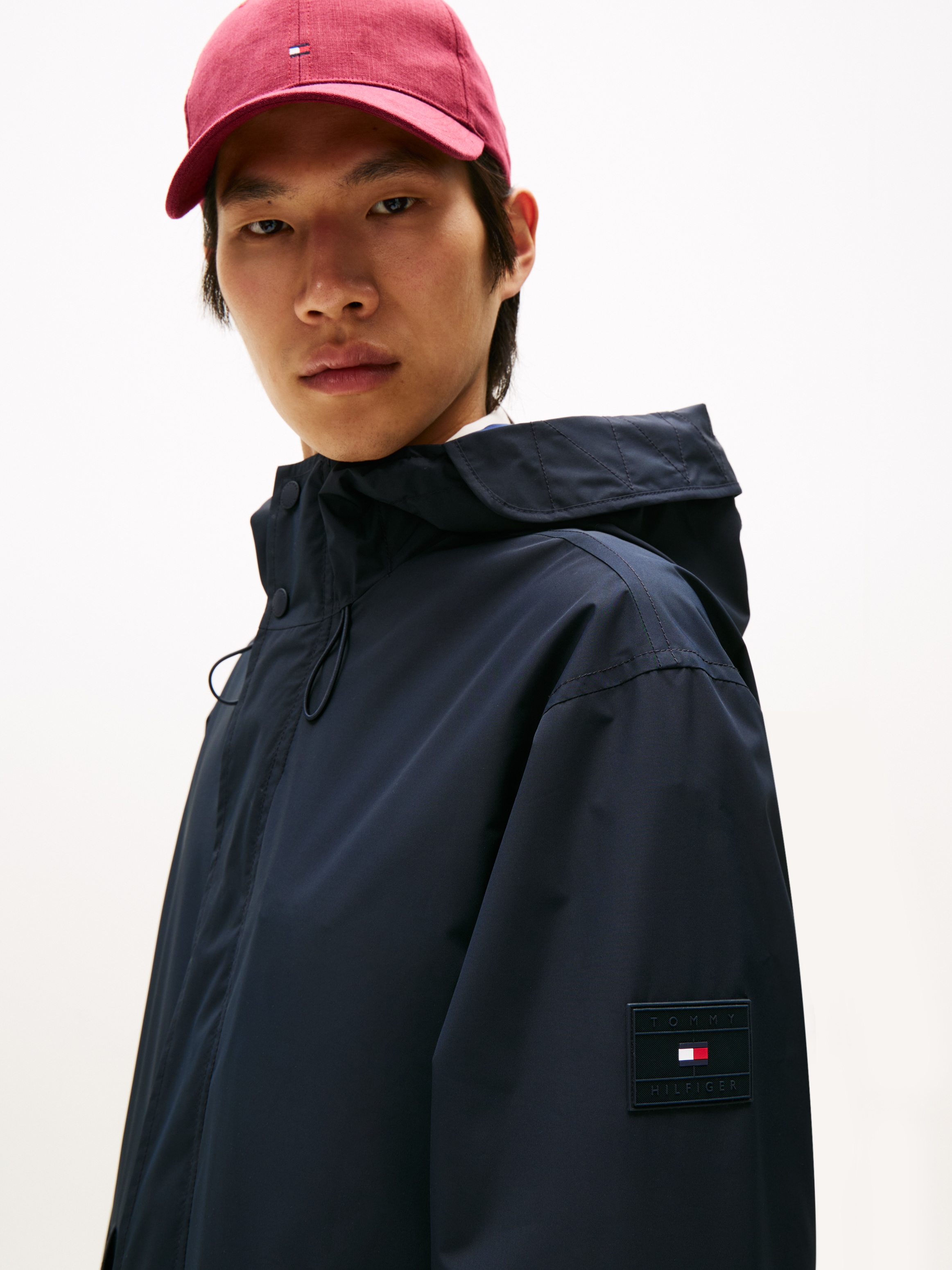 Tommy Hilfiger Parka »PACKABLE PARKA« mit Kapuze Winterjacke, Outdoorjacke oversize, feste Kapuze, wasserabweisend, Reg