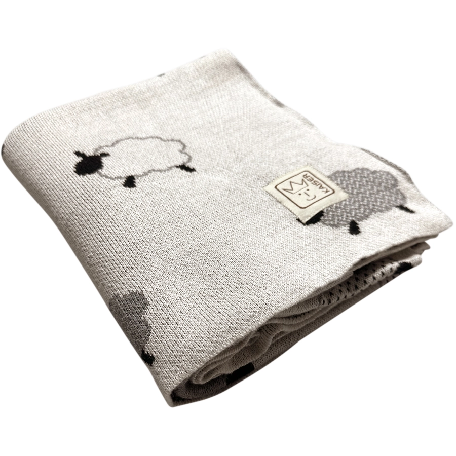 Kaiser Babydecke SHEEP organic cotton natural combo