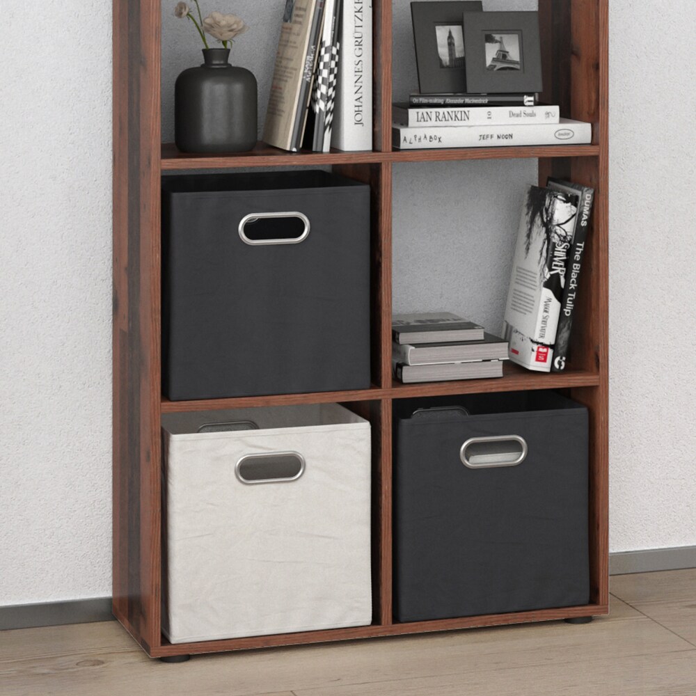 Vicco Raumteiler Standregal Bücherregal Scutum 8 Fächer Old Style Hochregal