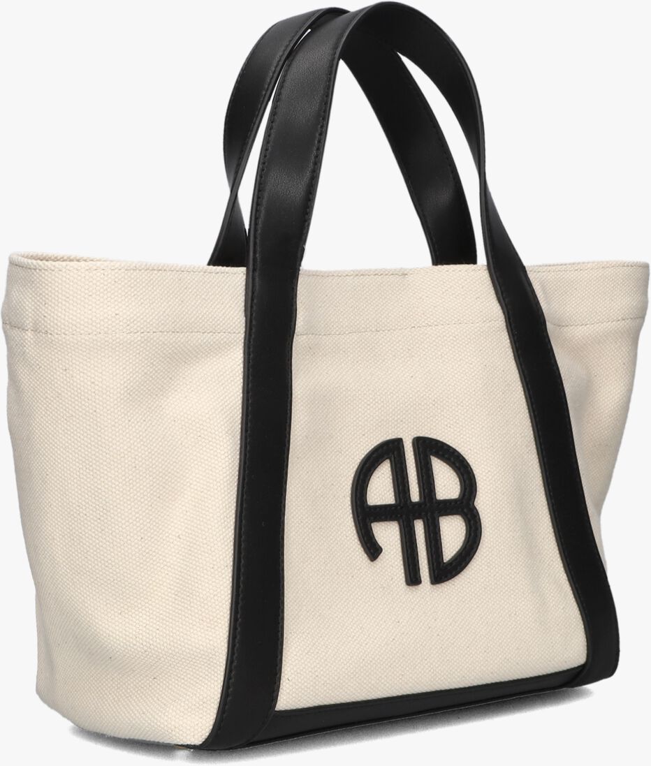 beige anine bing handtas small cara tote