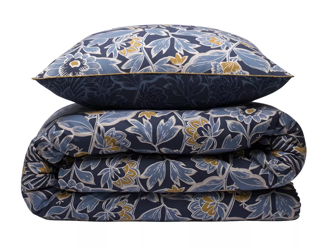 Parure de lit 2 personnes floral charme réversible 240x220cm