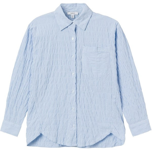 Køb Name it Chambray Blue Dustripes Oversize Skjorte