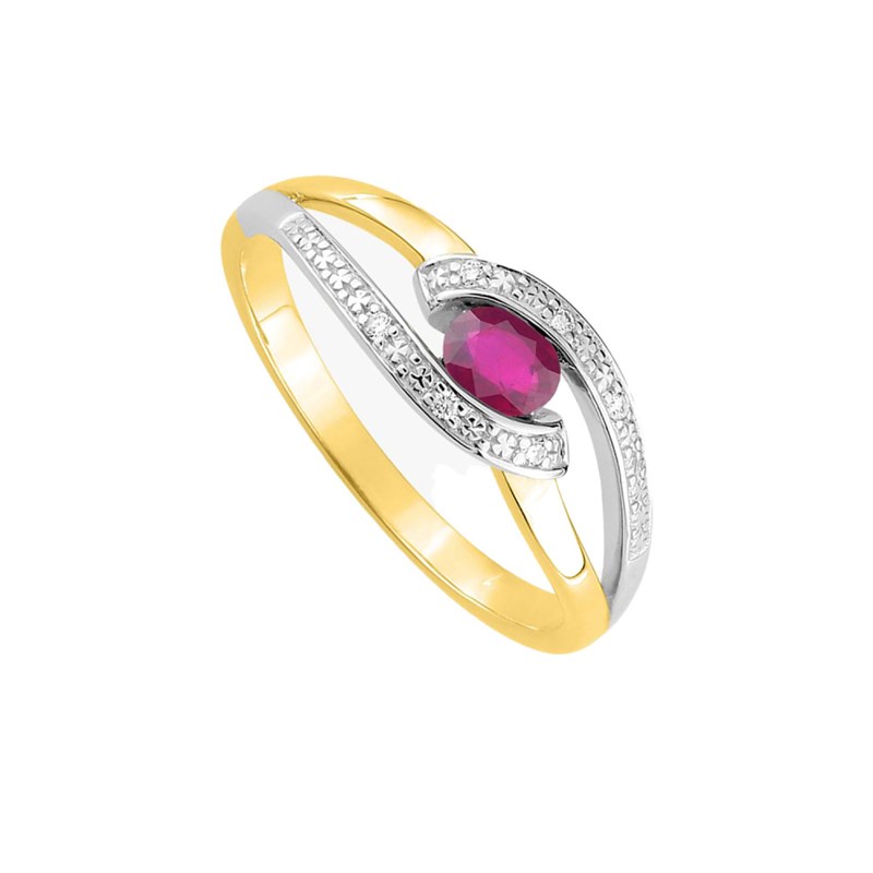 Bague femme - Rubis - Or 18 Carats
