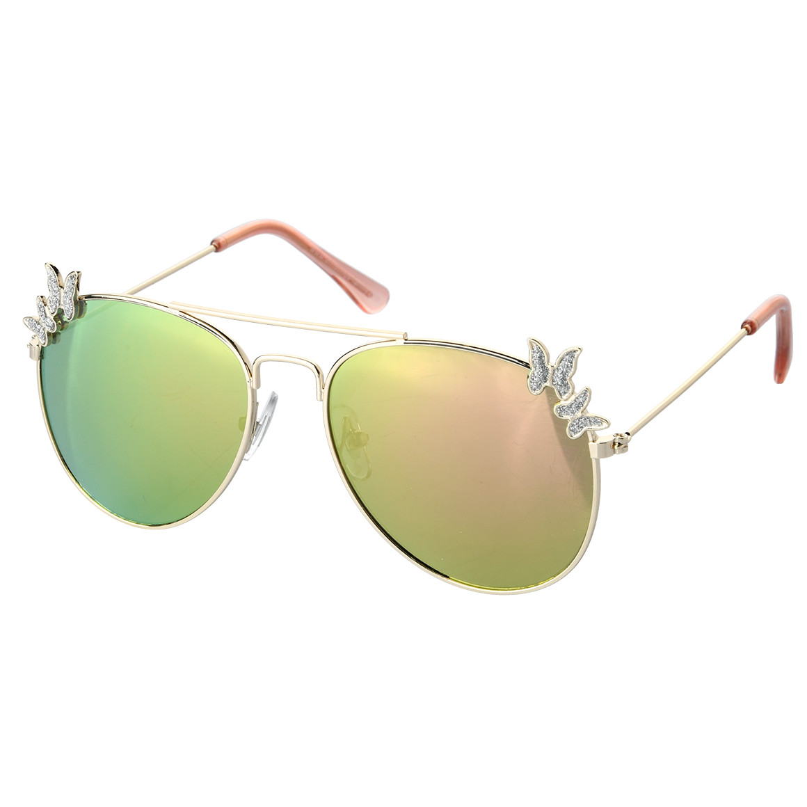 Topolino Mädchen Sonnenbrille mit Metallfassung weiss / gold
