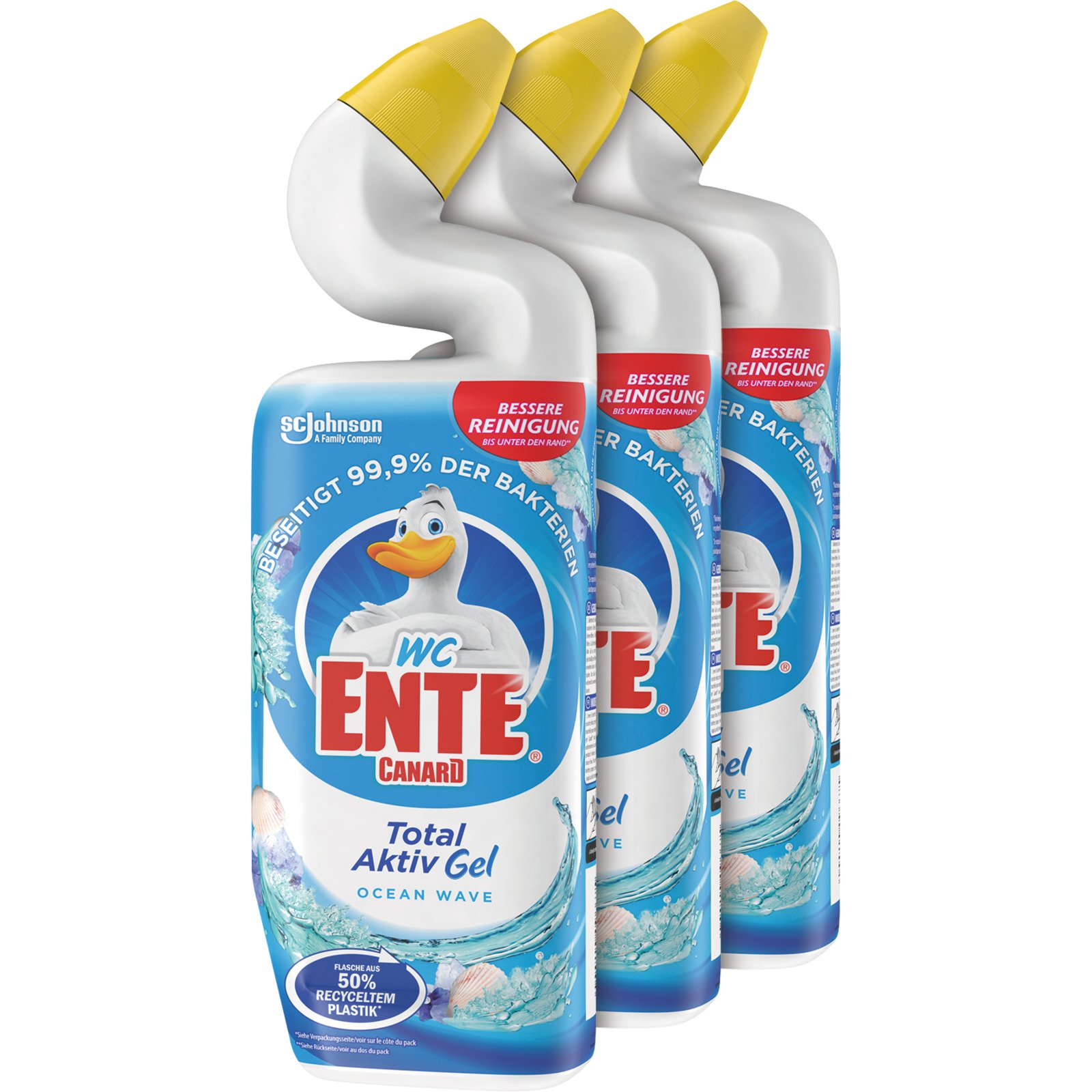 WC Ente Total Aktiv Gel Ocean Wave 3 x 750 ml
