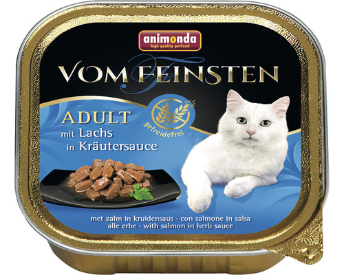 Animonda Finest natvoer voor katten met zalm in kruidensaus, 100g
