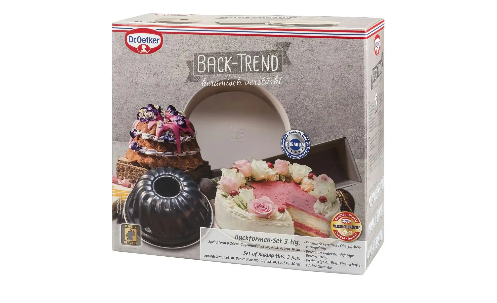 Dr. Oetker Backformen-Set Back-Trend