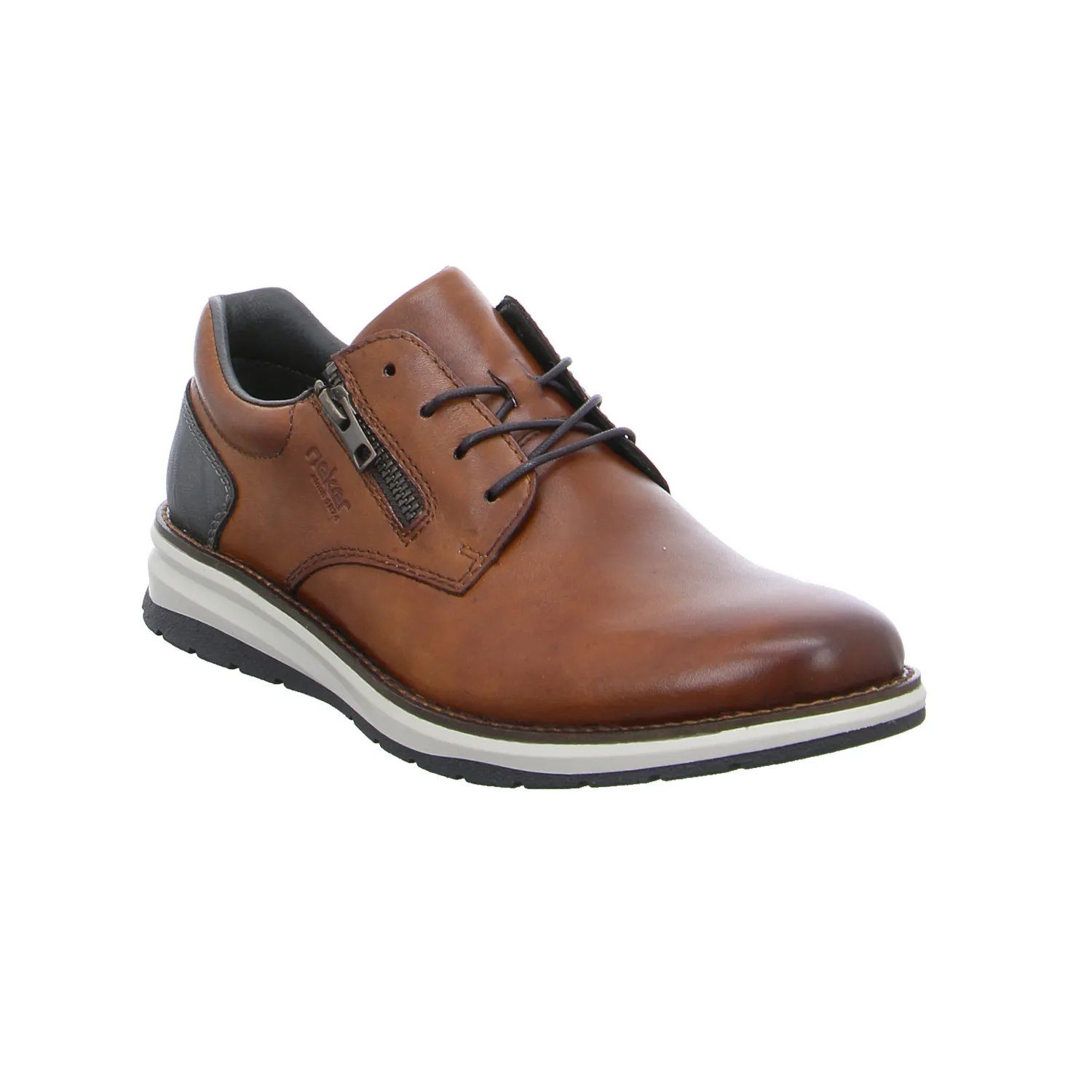 RIEKER Halbschuh-City Braun Leder