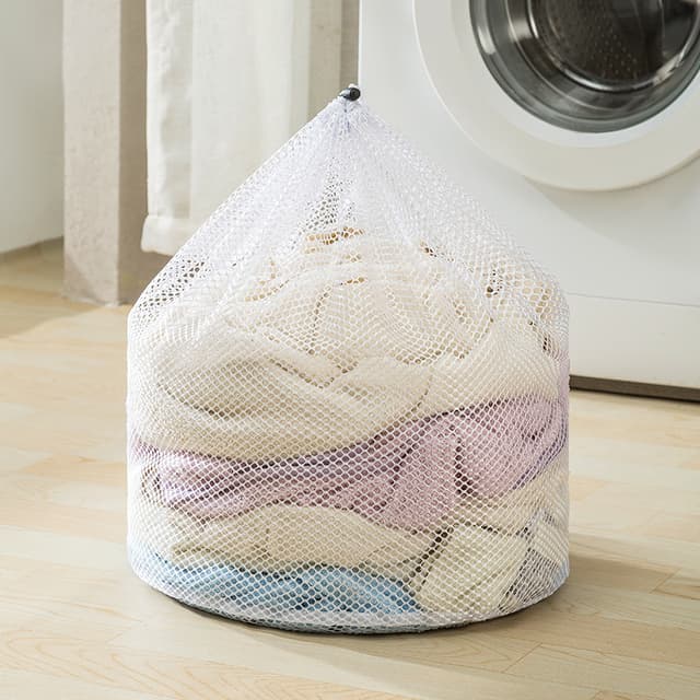 Vasketøjspose af groft nylon mesh 3-pak 50x60 cm