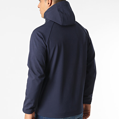 Veste Zippée Polaire A Capuche AGL012 Bleu Marine