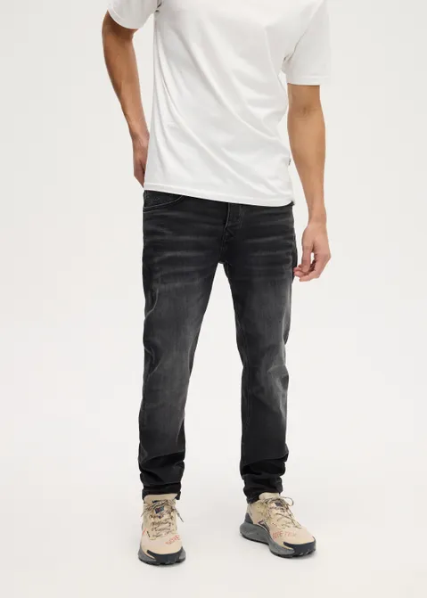 Heaton modern regular jeans zwart (ZWART)