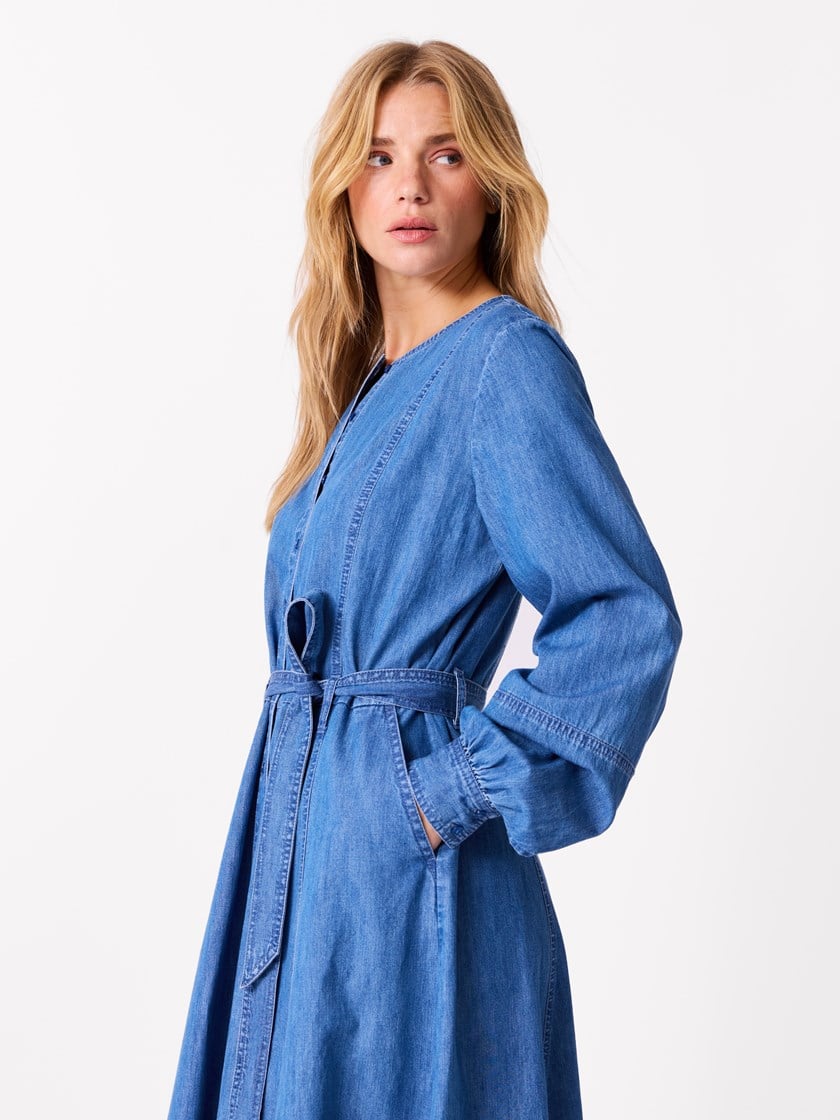 Aline kjole Faded Denim