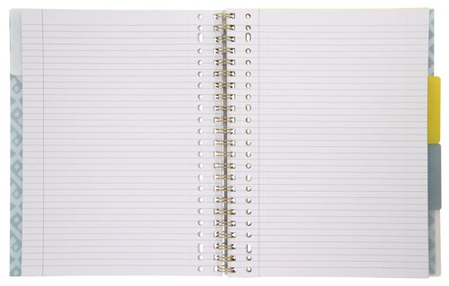 cahier à spirale 4-en-1 A4 ligné